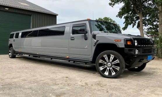 Nardo Grey Hummer limousine